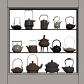 Tea set teapot teacup 3d model