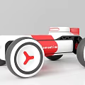Stylish Red And White Electric Racing Toy Cars With Modern Design For Kids Play