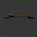 Freshly Baked Round Bread on Wooden Board with Golden Brown Texture