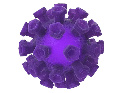 Advanced Medical Device For Virus Structure Detection Research And Diagnostic Analysis 3d model