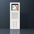 Modern visual doorbell door handle air conditioner through port air conditioner hardware accessories hardware socket remote control wiring board network cable interface 3d model