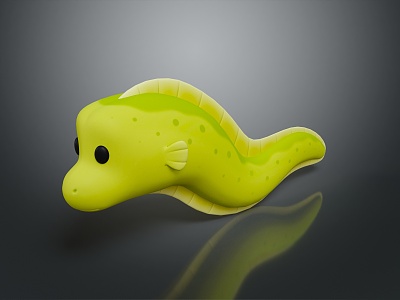 eel electric eel marine fish animal deep sea fish 3d model