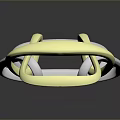 Yellow And White Silicone Intertwined Rings Home Daily Living Supplies
