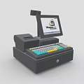 Commercial Cash Register Machine With Touch Screen Keyboard Cash Drawer And Receipt Printer