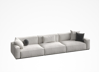 Three-seat sofa 3d model