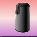 Silver Gray Modern Electric Kettle With Insulated Stainless Steel Body And Ergonomic Handle