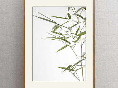 New Chinese Plant Painting Green Bedroom Plant Flower Leaf Decorative Painting model