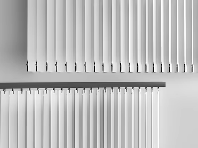 Elegant Modern Curtain For Living Room Interior With Light Filtering Fabric And Pleated Design 3d model