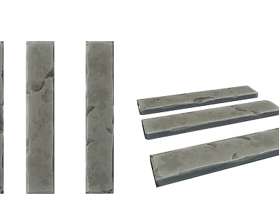 Natural Stone and Wood Slabs for Modern Interior Decor Projects 3d model