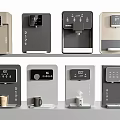 Modern Water Dispensers With Different Colors Designs And Digital Screens For Home Use