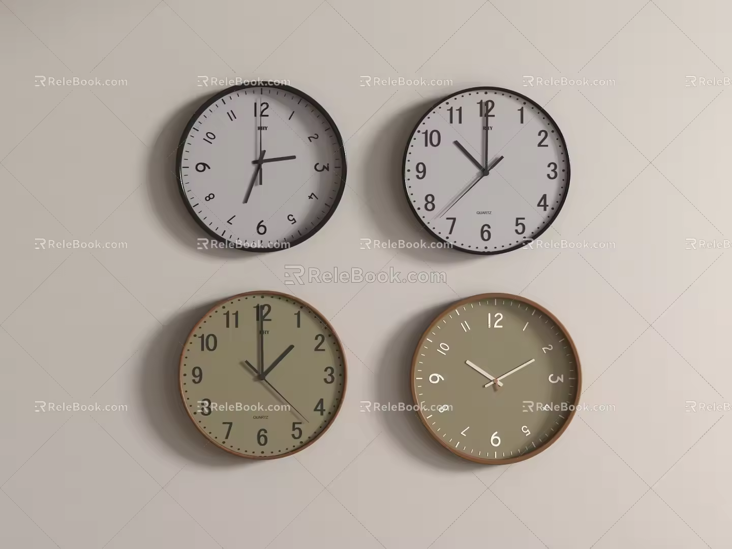 clock wall clock creative clock wall clock 3d model