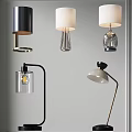 Table Lamp Combination Bedside Metal Table Lamp Light Luxury Glass Table Lamp Floor Table Lamp Desk Lamp Simple Fashion Table Lamp 3d model