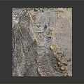3D Terrain Model With Mountain Slopes Green Vegetation And Rocky Formations
