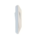 White Electrical Wall Switch And Socket Combination With Modern Panel Design For Home Interior