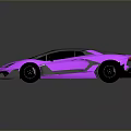 Pink Sports Car With Sleek Black Accents And Aerodynamic Modern Design
