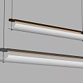 Modern Elegant Linear Pendant Lights With Sleek Metal Frame And Soft Warm Illumination
