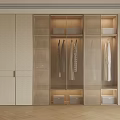 Elegant Modern Wardrobe Interior Design With Glass Doors And Built in Storage