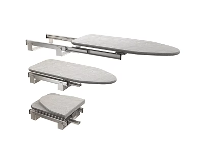 Functional Ironing Table With Foldable Metal Frame And Space Saving Design For Home 3d model