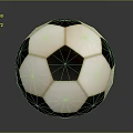 Traditional Black and White Soccer Ball Sports Equipment with Classic Hexagonal Panel Design