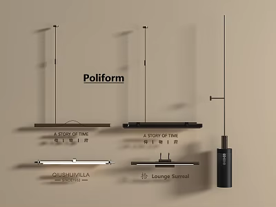 Poliform Modern Wall Sconce Designs Including Lounge Sconce Chrysalis And A Story Of Time 3d model