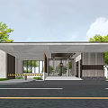 Modern Gate Simple Entrance Gate 3d model