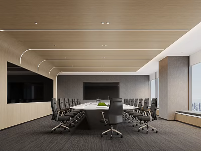 Modern Conference Room 3d model