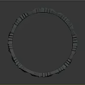 Ornate Gray Fashion Accessory With Intricate Hollow Patterns And Circular Design