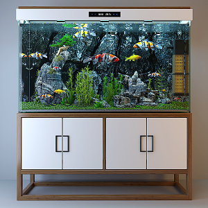 New Chinese Fish Tank 3d model