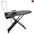 Stable Ironing Board With Iron Holder And Foldable X Shaped Stand Design