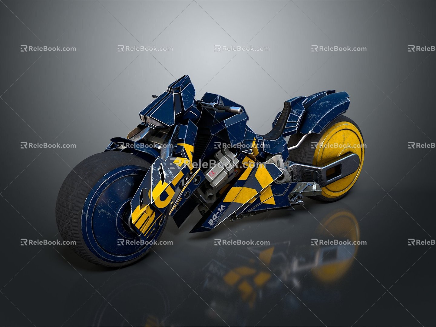 Motorcycle Two-wheeled Motorcycle Cross-country Motorcycle Road Race Motorcycle Motor Vehicle Transport 3d model