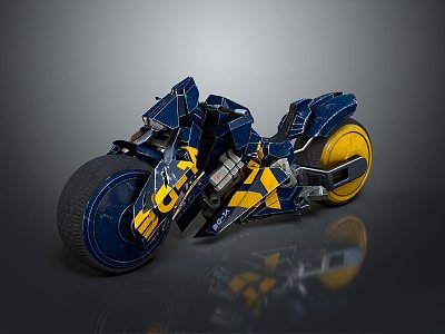 Motorcycle Two-wheeled Motorcycle Cross-country Motorcycle Road Race Motorcycle Motor Vehicle Transport 3d model