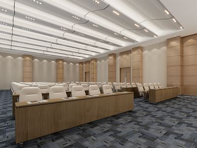 Modern Conference Hall Report Hall 3d model