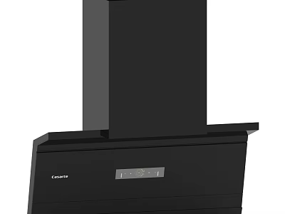 FOTILE Black Range Hood With Sleek Design And Control Panel For Kitchen 3d model