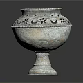 Ornate Vintage Bronze Vase With Intricate Floral Patterns And Decorative Base