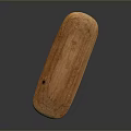 Natural Wooden Household Item With Long Rectangular Shape Smooth Surface And Wood Grain