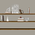 Modern Wall Shelf Storage Rack 3d model