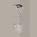 Modern Architectural Inspired Wall Lamp With Hollowed Design On Living Room Wall