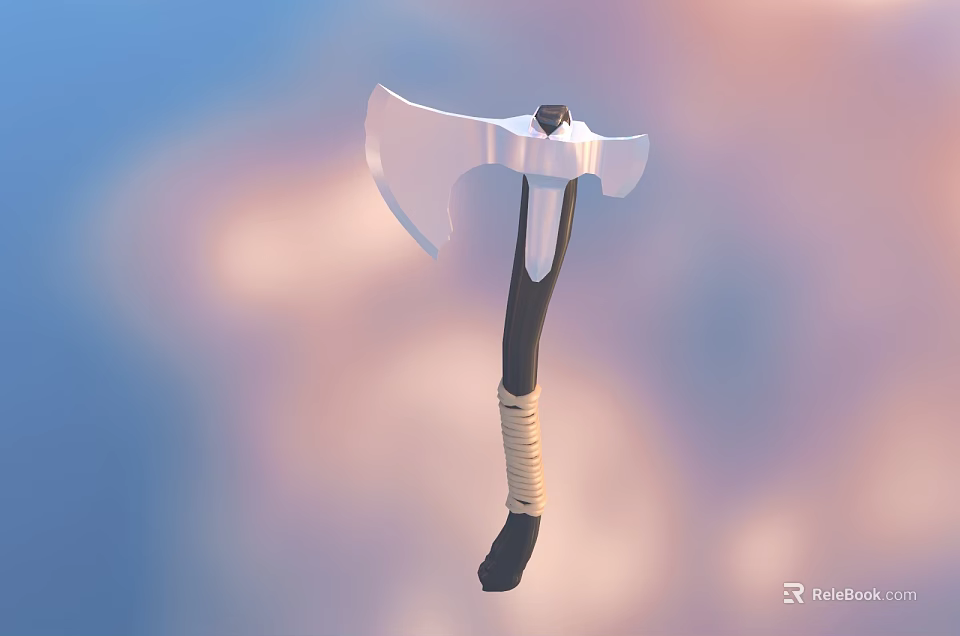 Modern Wall Lamp With Silver Shade Black Pole And Beige Wrapped Decor On Gradient Background 3d model