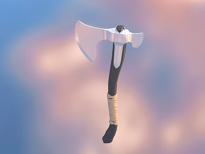 Axe Steel Axe Weapon Chopper Weapon Iron Axe 3d model