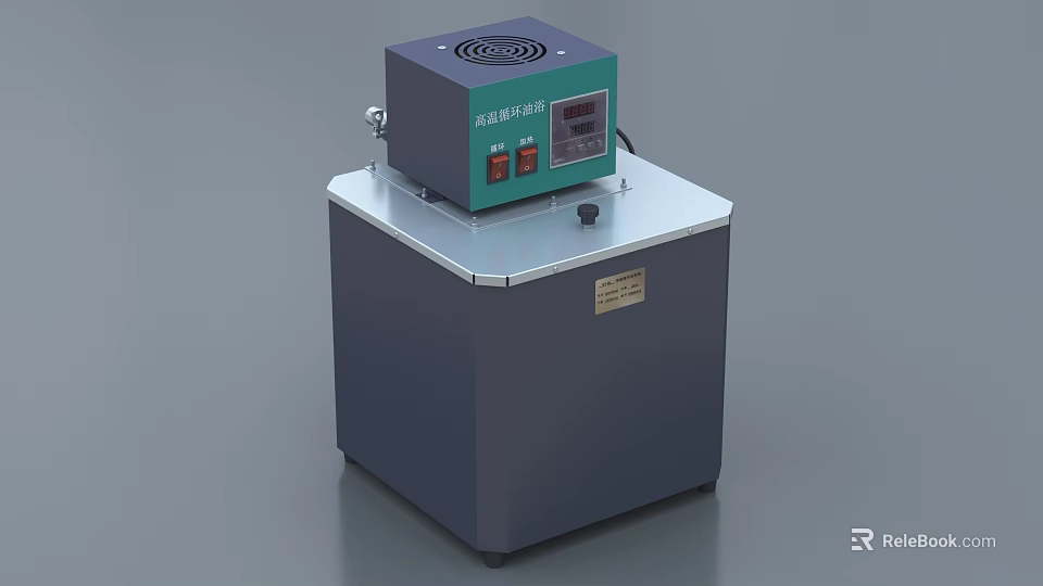 Industrial Heating Equipment With Digital Control Panel And Stainless Steel Base 3d model 