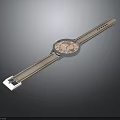 Silver Metallic Watch With Sleek Design Round Dial And Comfortable Strap