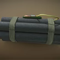 Dangerous Weapon Dynamite Bundle With Green Control Panel Red Buttons And Yellow Handle 3d model