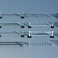 Various Decorative Outdoor Fence Types with Metal PVC and Wrought Iron Designs