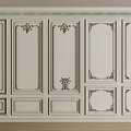 Elegant Classical Gypsum Molding Wall Panel Design With Ornate Carvings