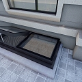 Skylight hanging over the lighting well 3d model