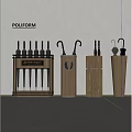 Poliform Modern Wooden Umbrella Stands With Stylish Design For Home Living
