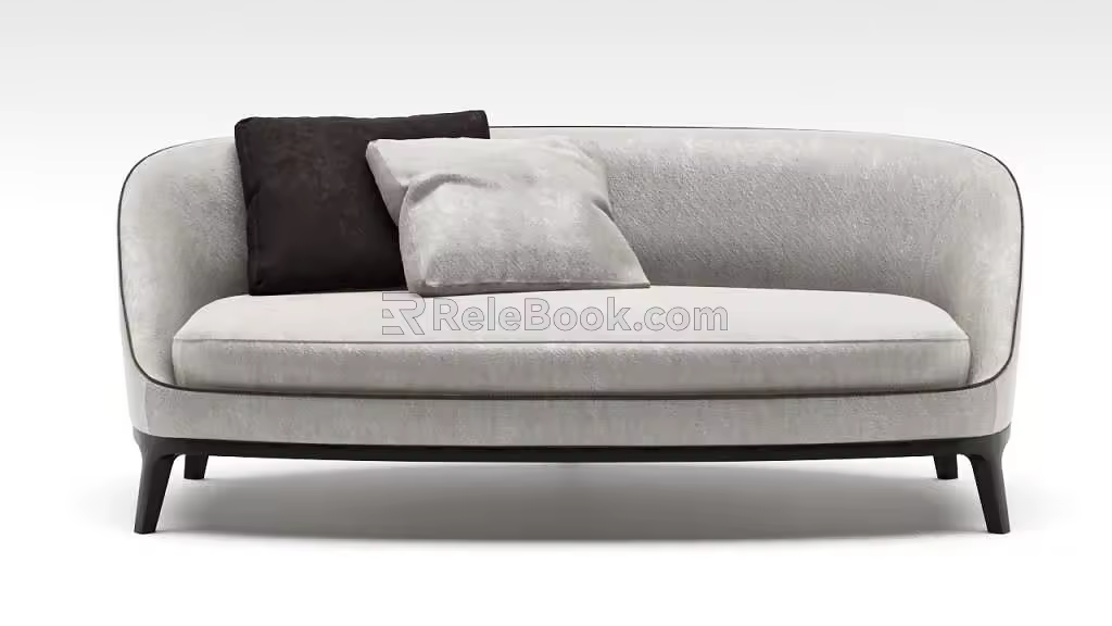 Double sofa 3d model