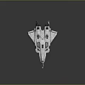 Futuristic Fighter Jet Model With Sleek Gray Design And Aerodynamic Cockpit