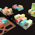 Colorful Container Buildings With Creative Layout And Modern Residential Design