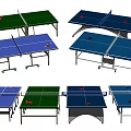 Various Ping Pong Tables For Sports Equipment Featuring Colorful Tops Foldable Frames And Nets